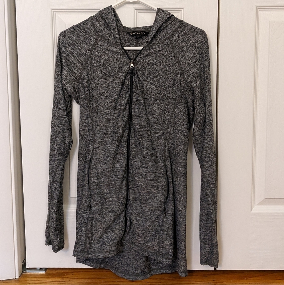 Athleta long length zip up